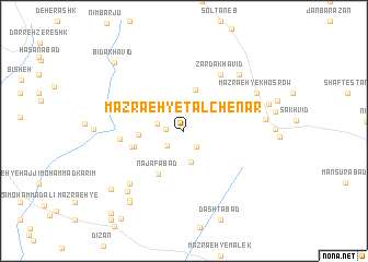 map of Mazra‘eh-yeTalchenār