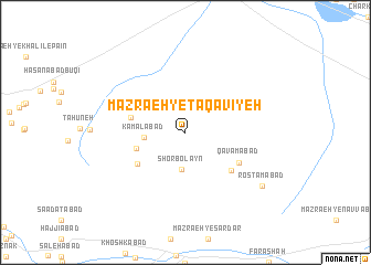 map of Mazra‘eh-ye Taqavīyeh