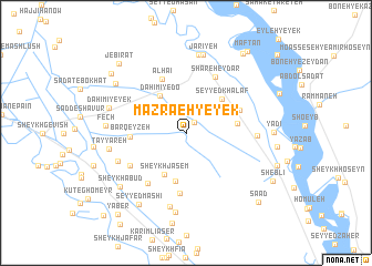 map of Mazra‘eh-ye Yek