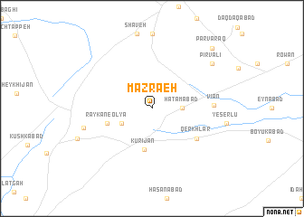 map of Mazra‘eh
