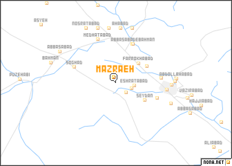 map of Mazra‘eh