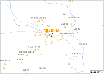 map of Mazra‘eh