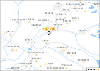 map of Mǝzrǝli