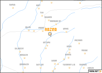 map of Mǝzrǝ