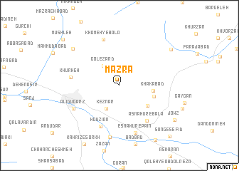 map of Mazrā‘