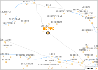 map of Mazrā‘