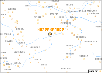 map of Mazrekë-Opar