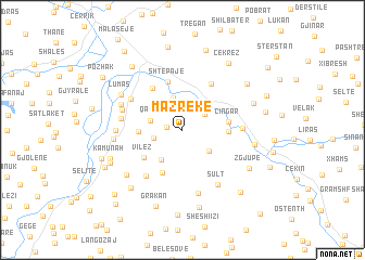 map of Mazrekë