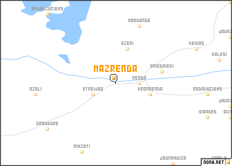 map of Mazrenda