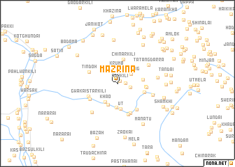 map of Mazrīna