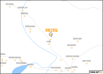 map of Mazrū