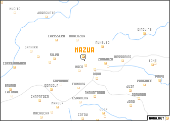 map of Mázua