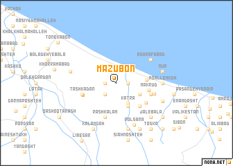 map of Māzūbon