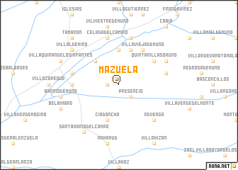 map of Mazuela