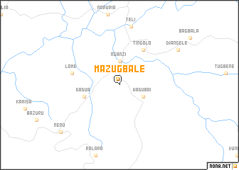 map of Mazugbale