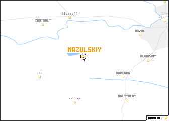 map of Mazul\