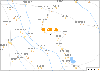 map of Mazunde