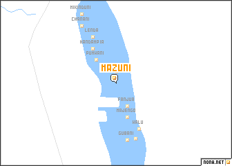 map of Mazuni