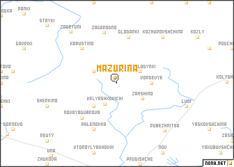 map of Mazurina