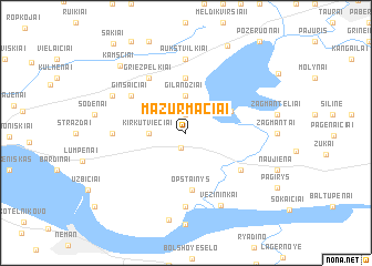 map of Mažurmačiai