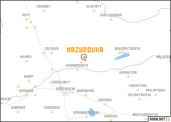 map of Mazurovka