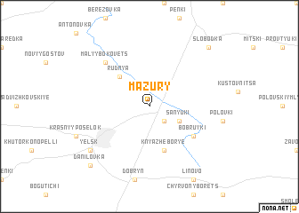 map of Mazury