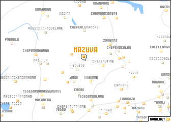 map of Mazuva