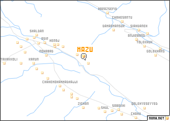 map of Māzū