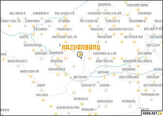 map of Māzvān Band