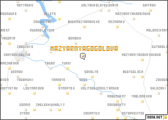 map of Mazyarnya Gogolʼova