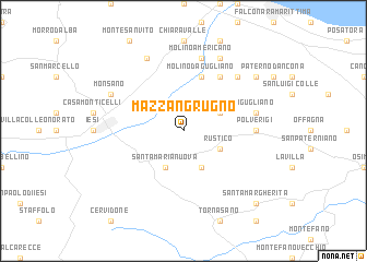 map of Mazzangrugno