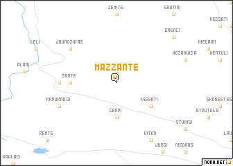 map of Mazzante