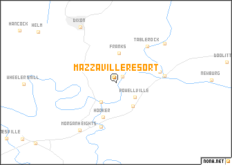 map of Mazzaville Resort