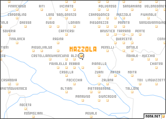 map of Mazzola