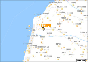 map of Maẕẕuva