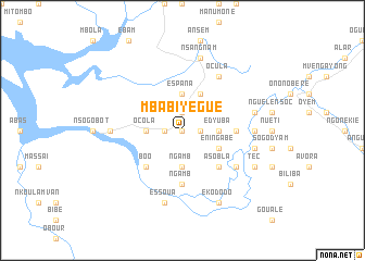 map of Mbabiyegue