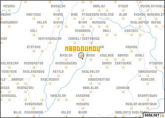 map of Mbadoumou