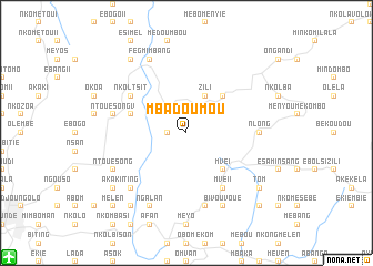 map of Mbadoumou