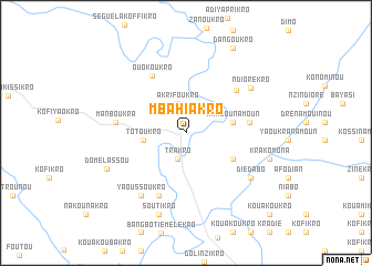 map of Mʼbahiakro