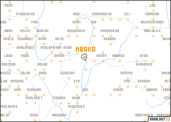 map of Mbaka