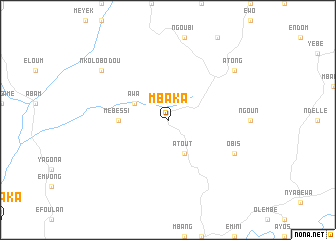 map of Mbaka