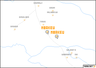 map of Mbakeu