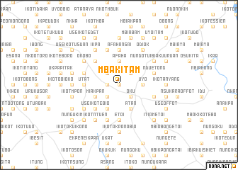 map of Mbak Itam