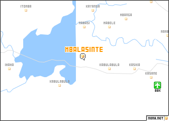 map of Mbalasinte