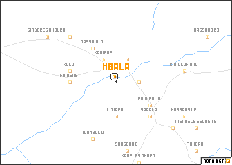 map of Mbala