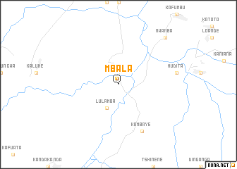 map of Mbala