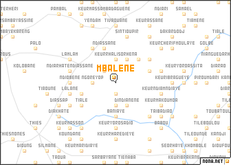 map of Mbalène