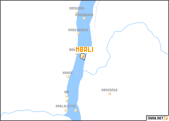 map of Mbali