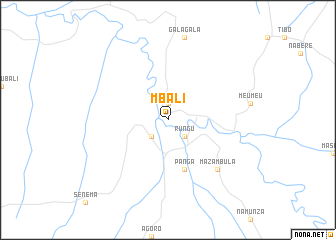 map of Mbali