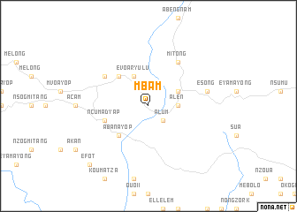 map of Mbam